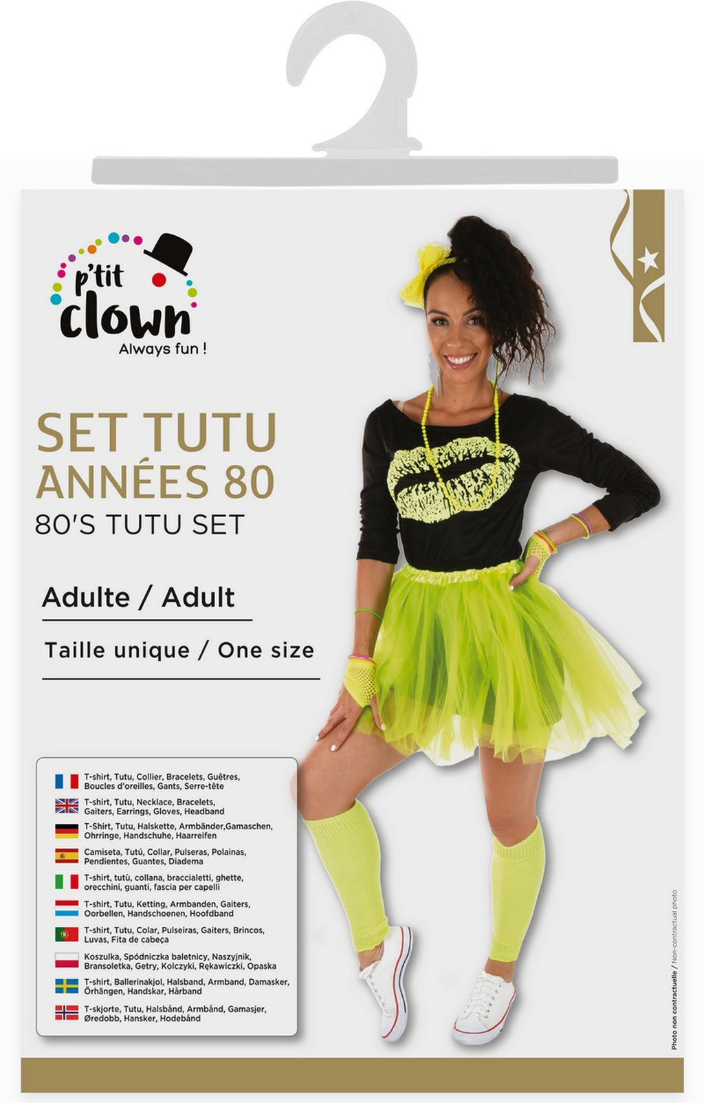 80er-Jahre-Tutu-Kostüm – Erwachsene – Einheitsgröße