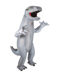 Aufblasbares Dinosaurierkostüm – grau – Erwachsene – Einheitsgröße