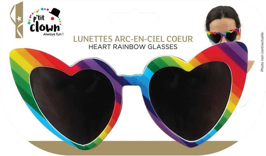 Lunettes arc-en-ciel - coeur
