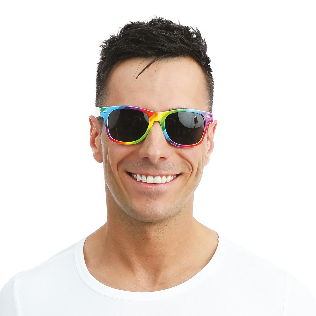 Blues Brothers Brille - Regenbogen