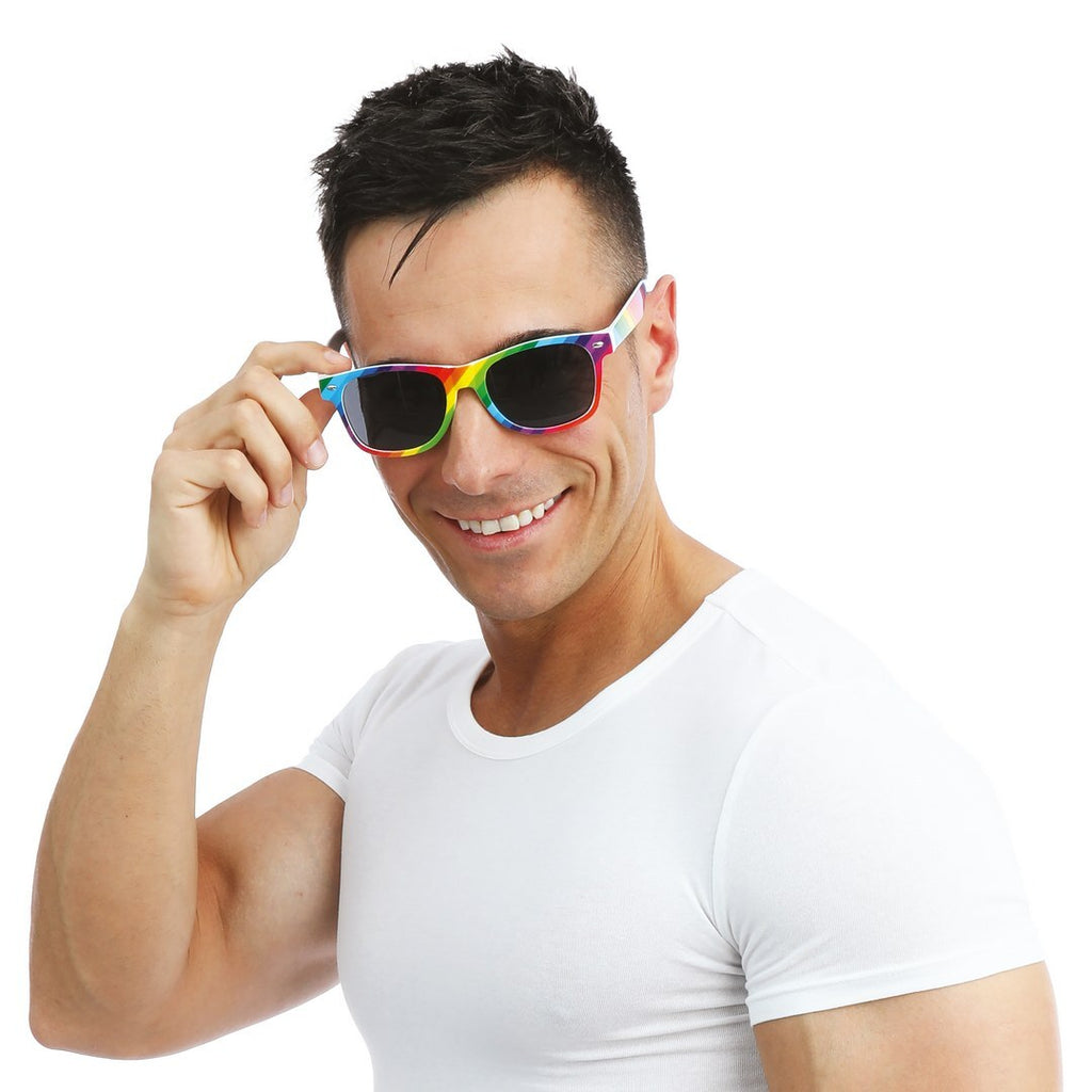 Blues Brothers Brille - Regenbogen