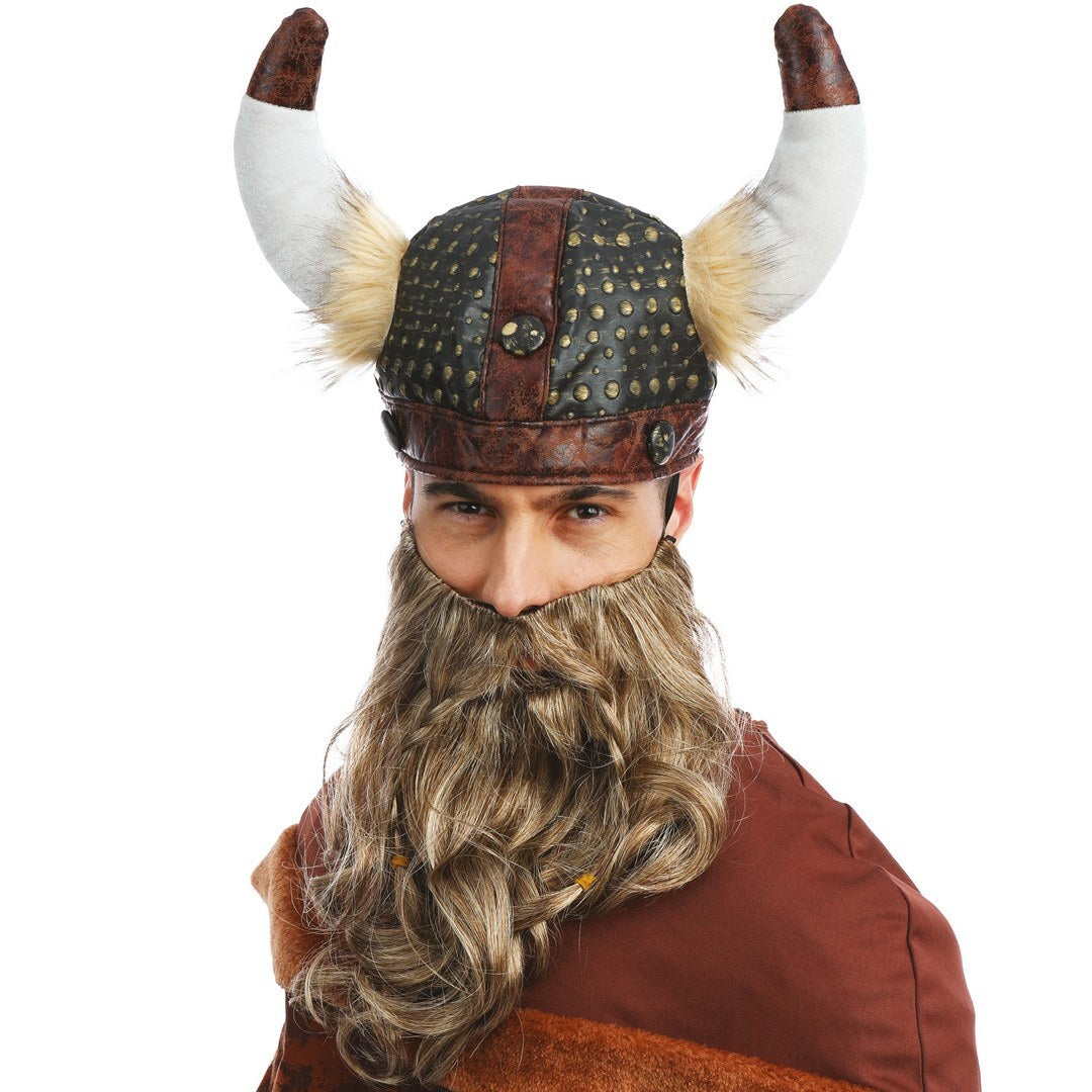 Casque Viking - effet cuir - adulte