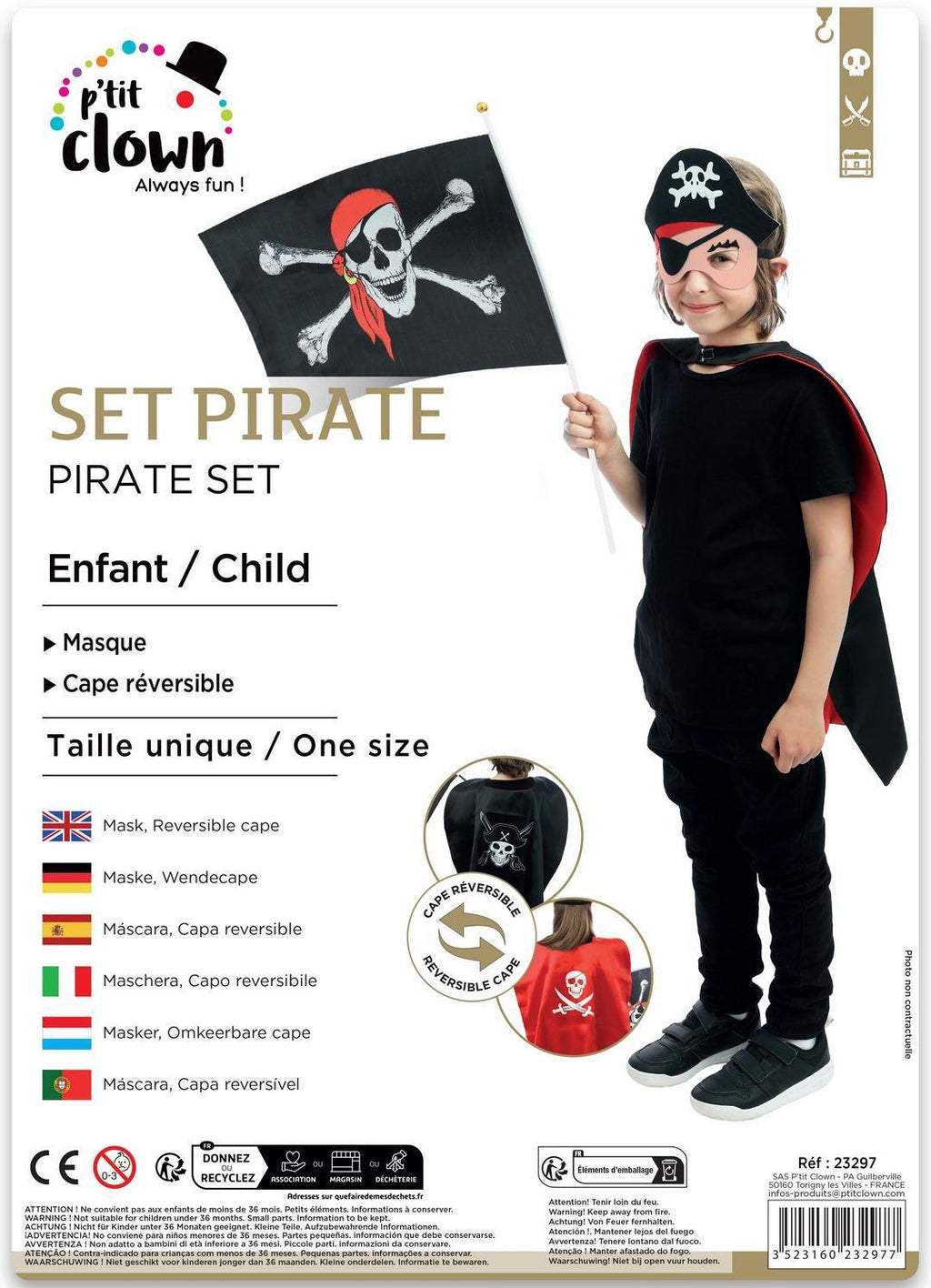 Set pirate - enfant - taille unique