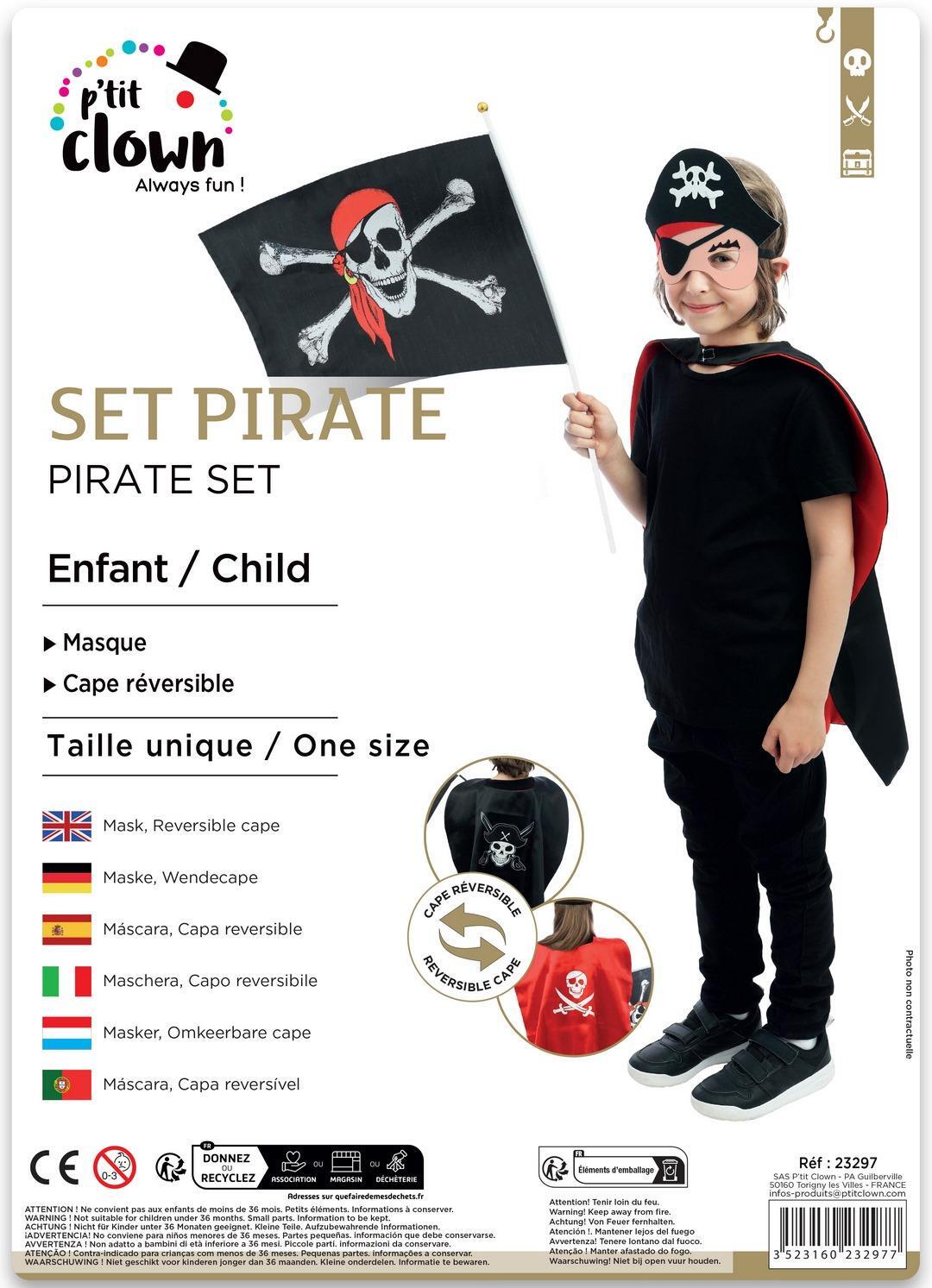 Set pirate - enfant - taille unique