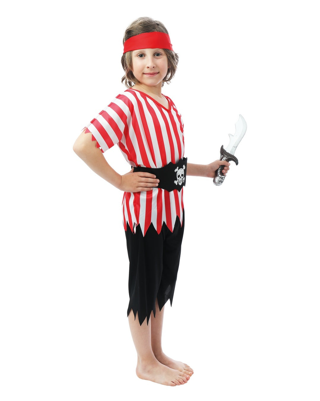 Piratenkostüm - rot - Kind