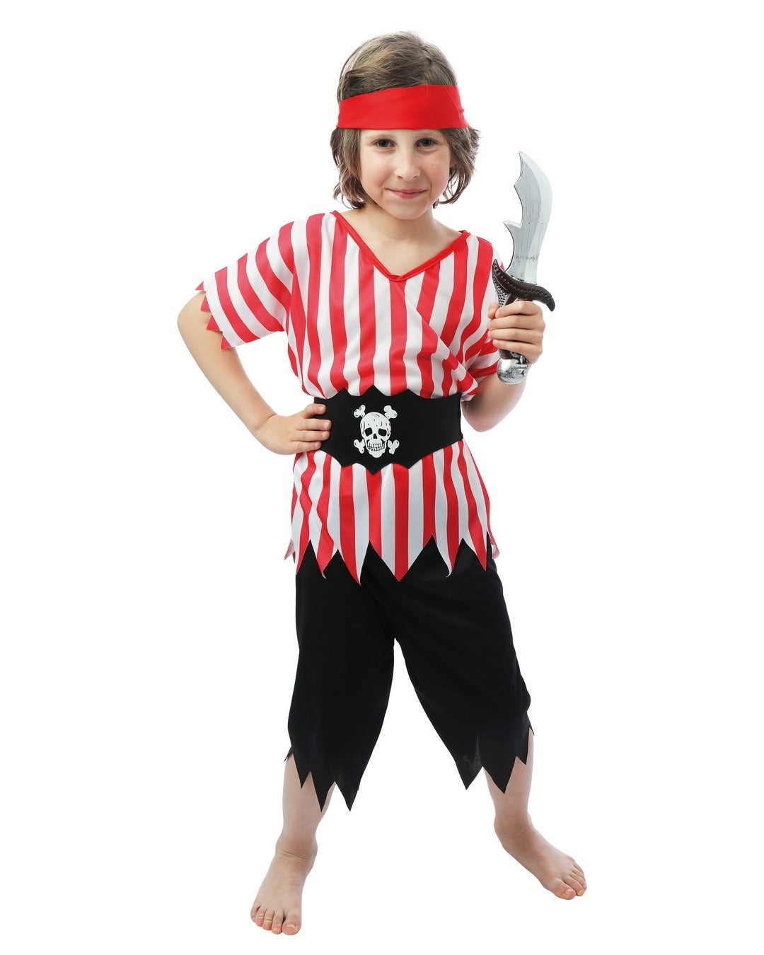Piratenkostüm - rot - Kind