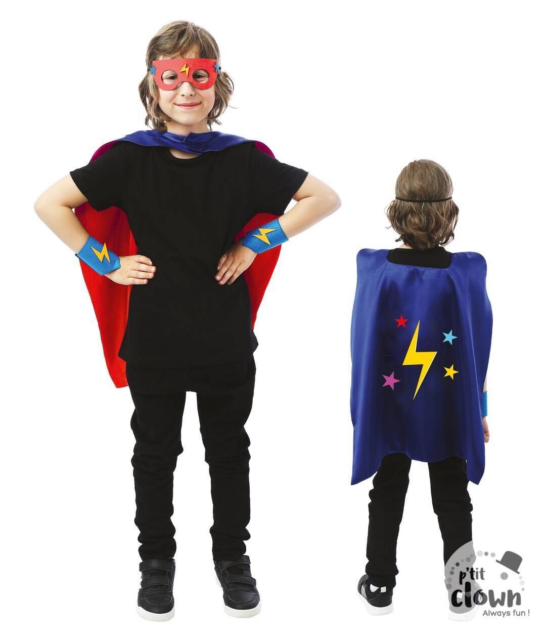 Superhelden-Set – Kinder – Einheitsgröße