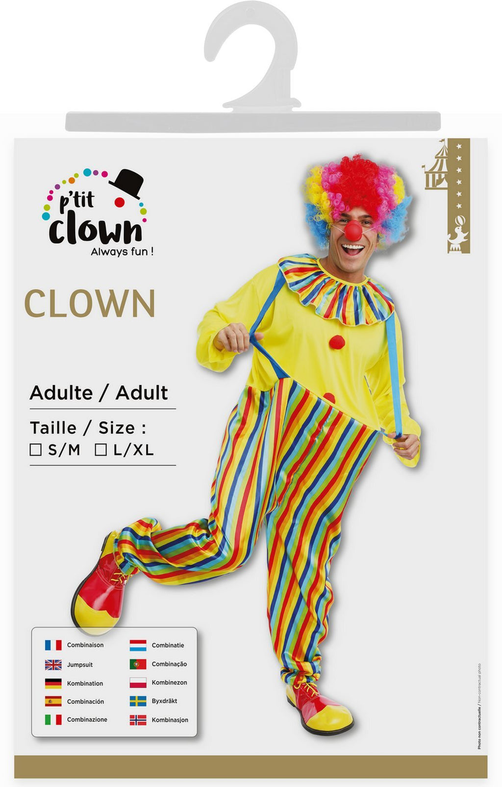 Clownskostüm – Erwachsene