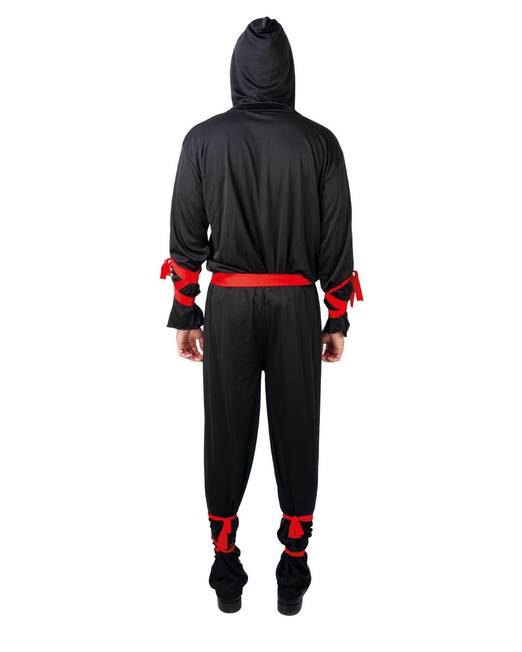 Costume ninja - noir, rouge - homme