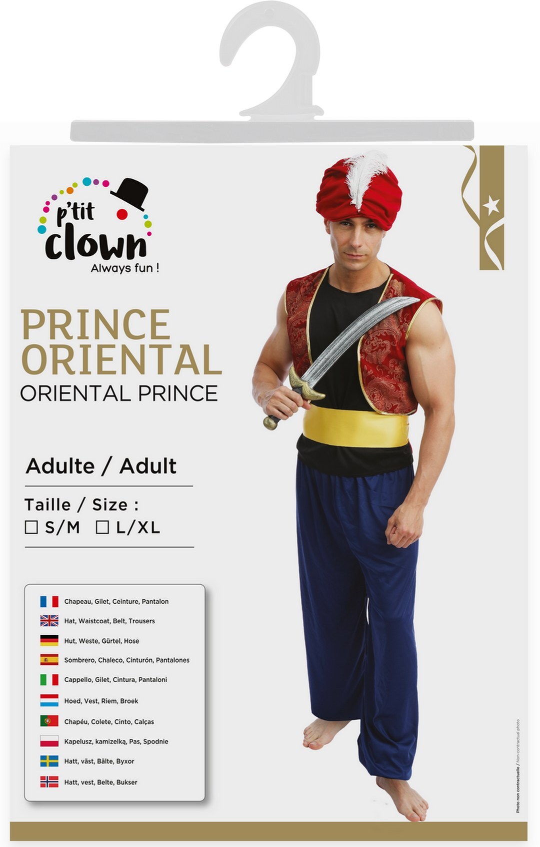 Costume Prince Oriental - adulte