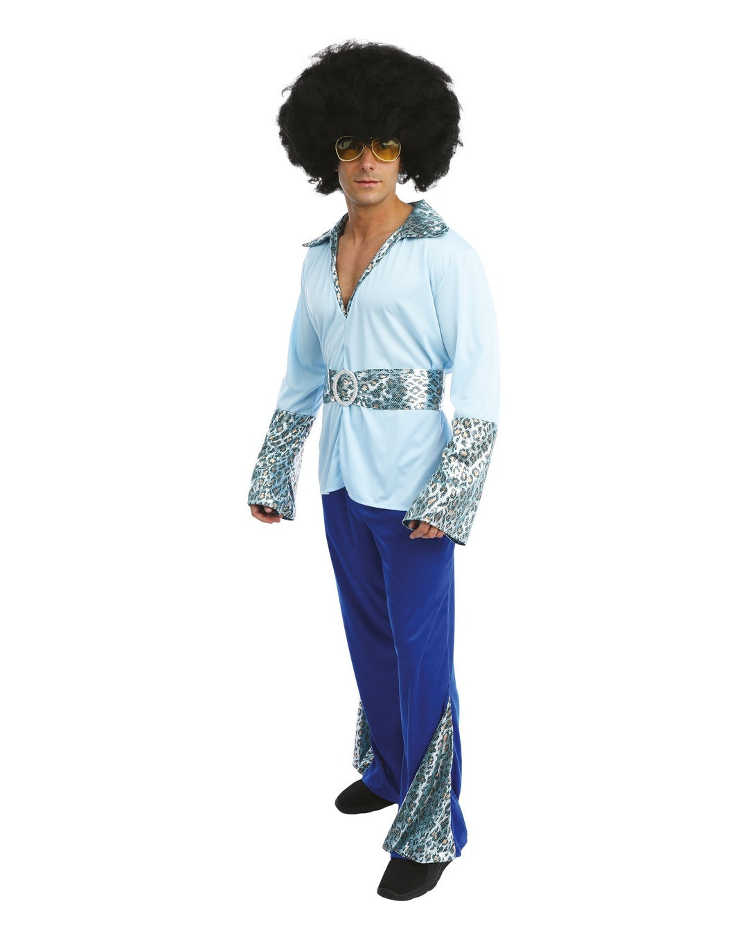 Disco-Kostüm - blau - Herren