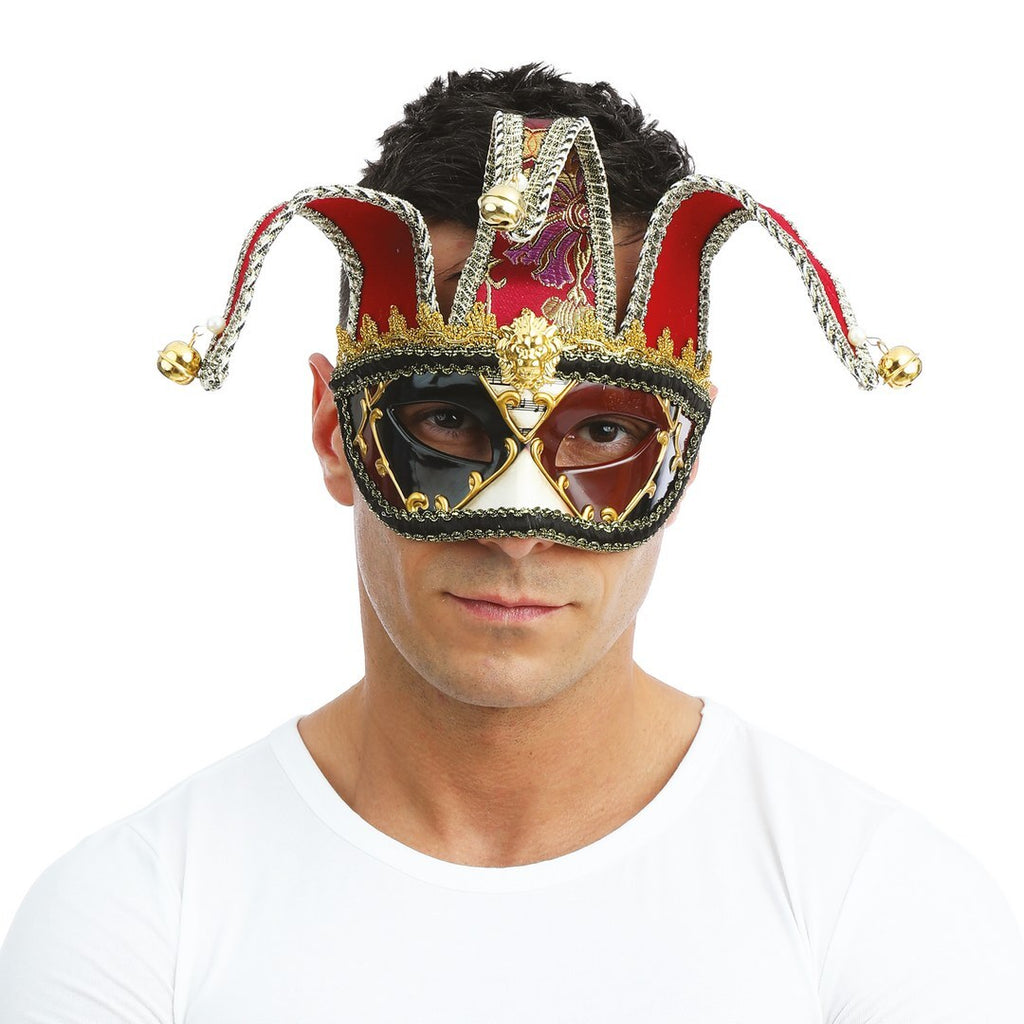 Venezianische Maske mit Schellen