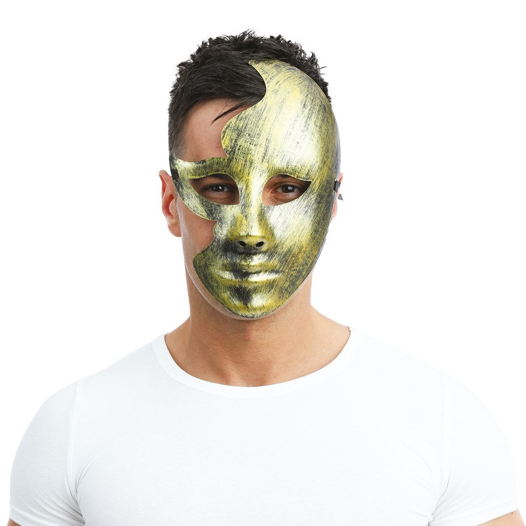 Zerbrochene Gesichtsmaske - Gold