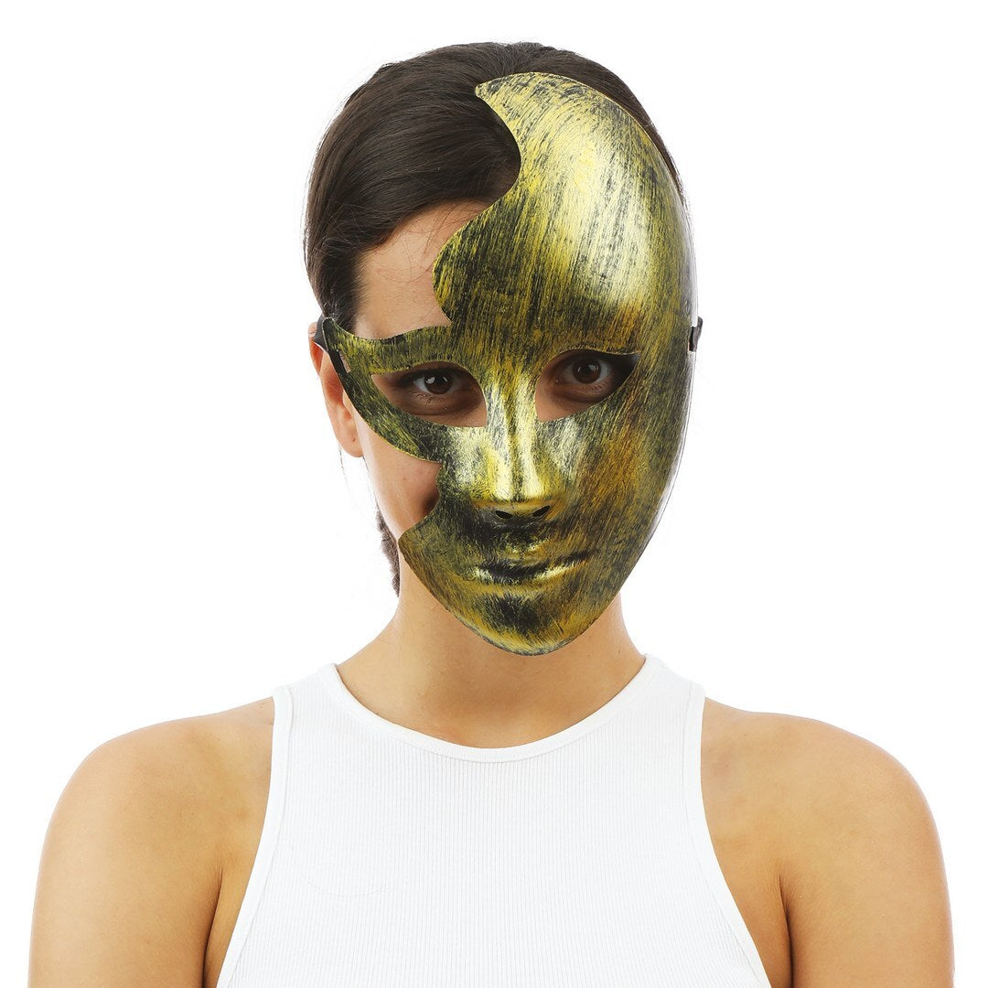 Zerbrochene Gesichtsmaske - Gold