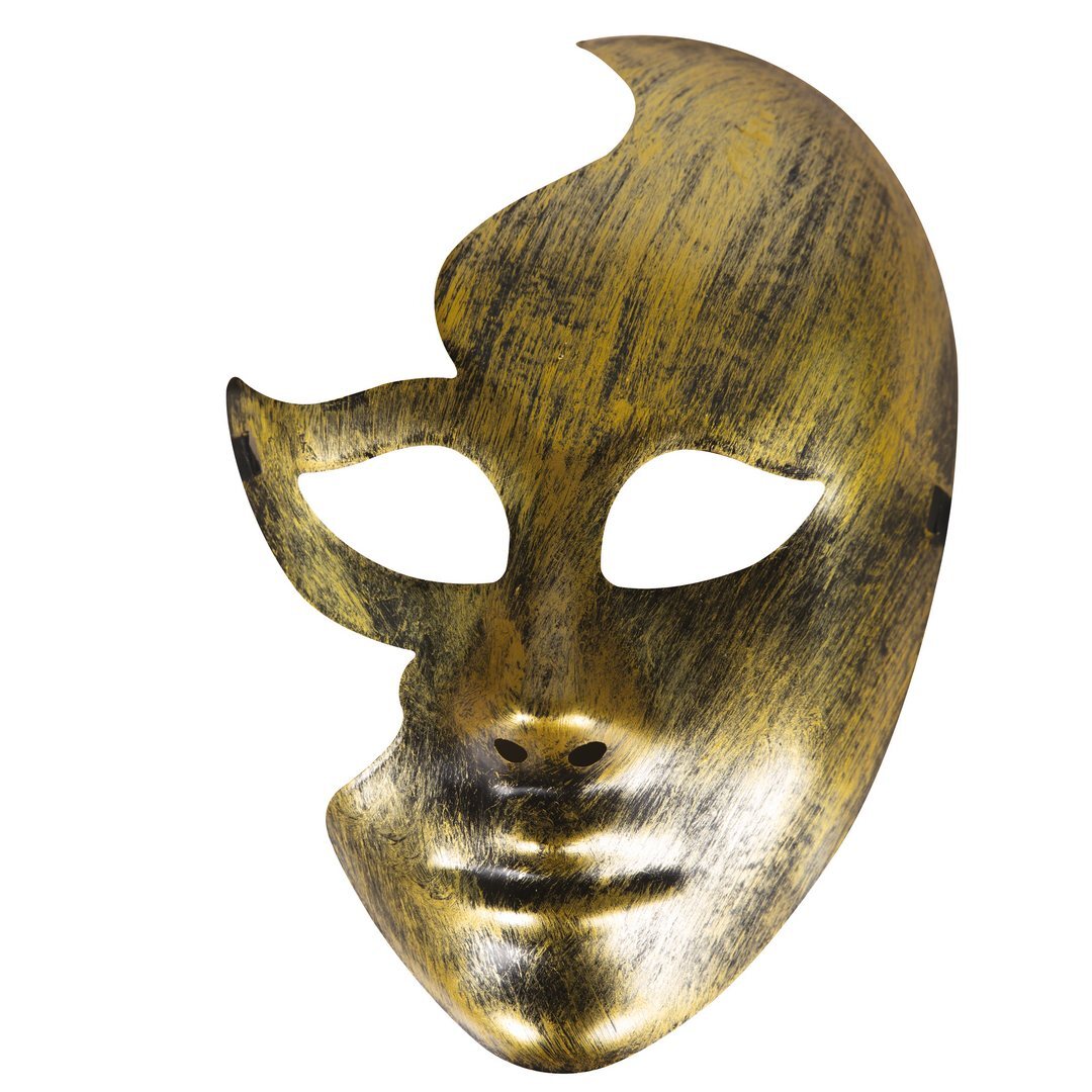 Zerbrochene Gesichtsmaske - Gold