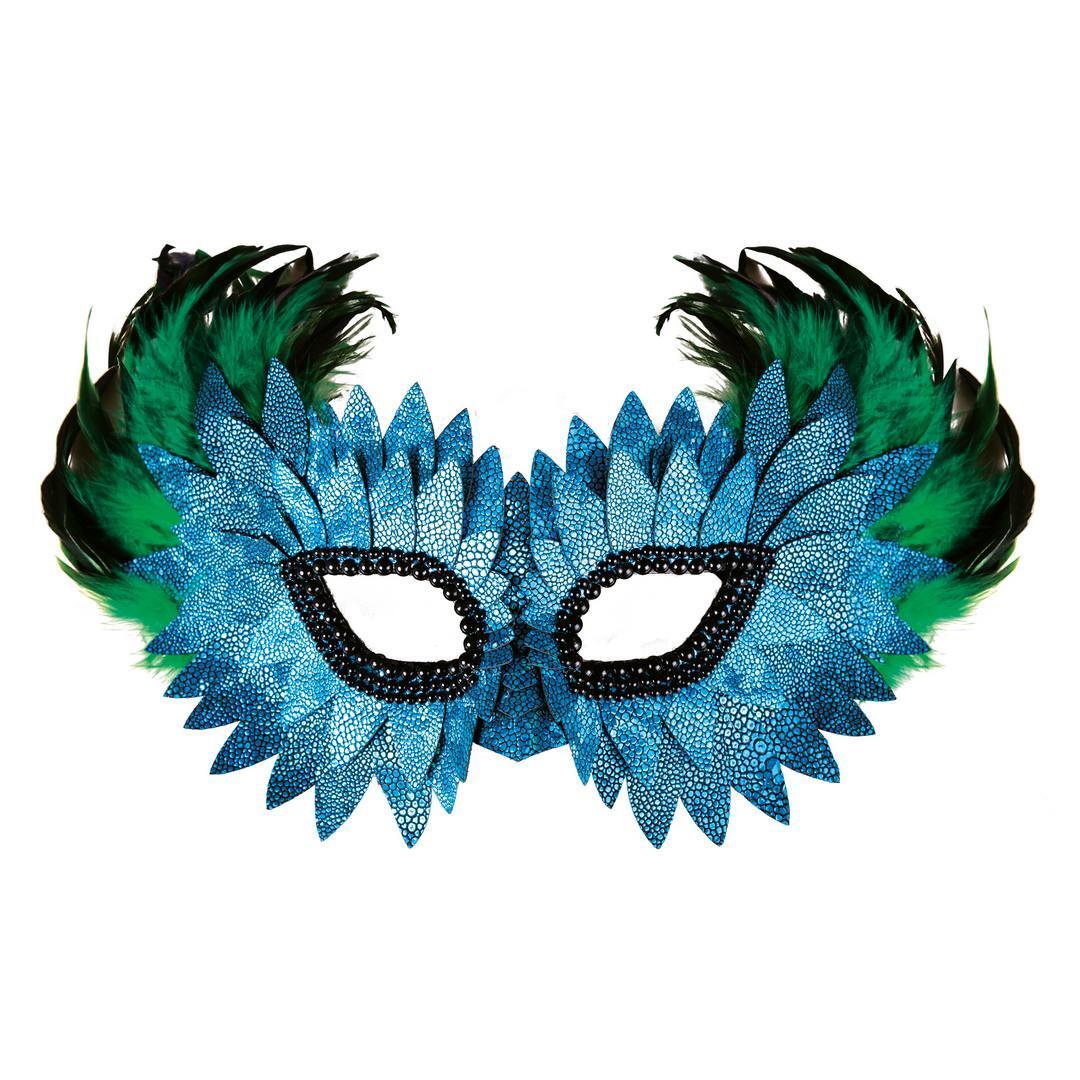 Wolf Federn und Schuppen – blau