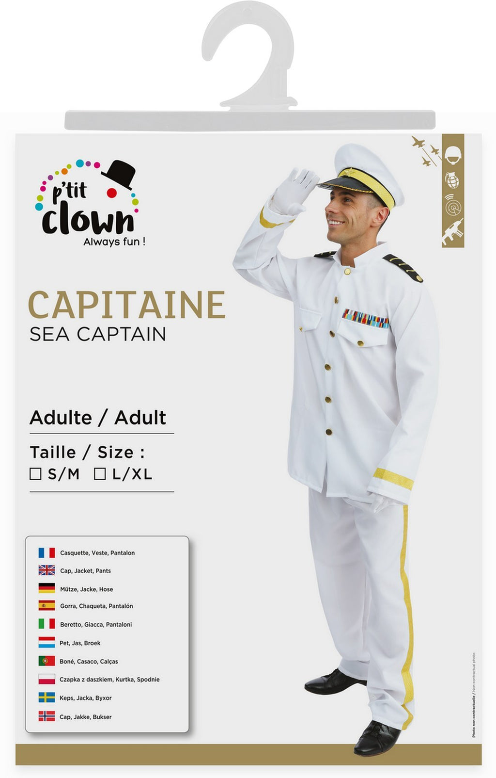 Costume marin - adulte - S/M