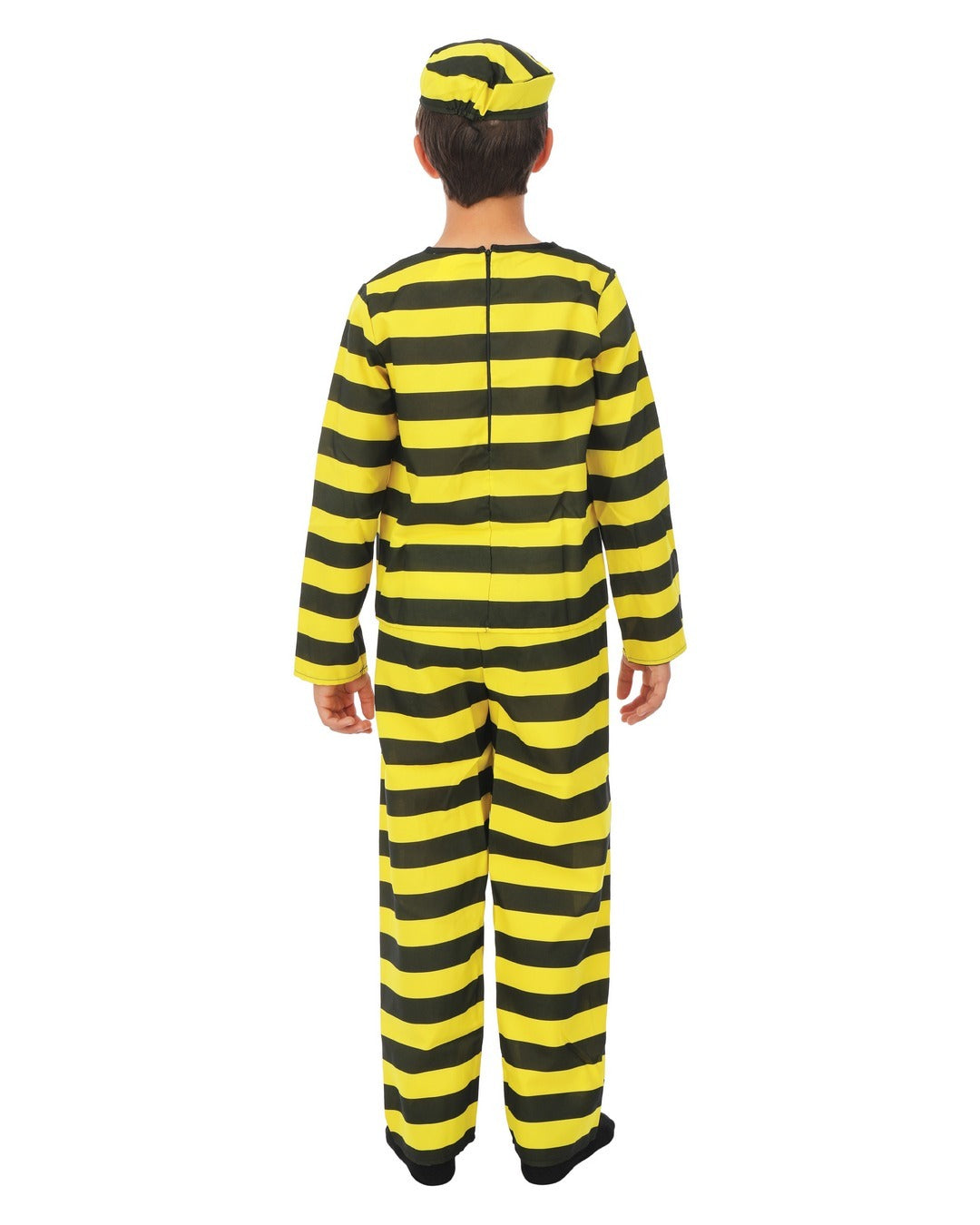 Costume prisonnier - noir, jaune - enfant