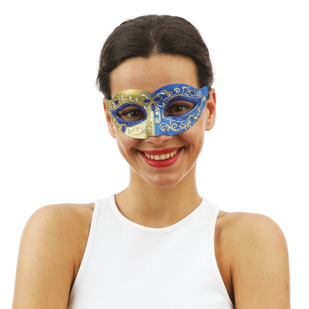 Venezianischer Wolf – Gold und Blau