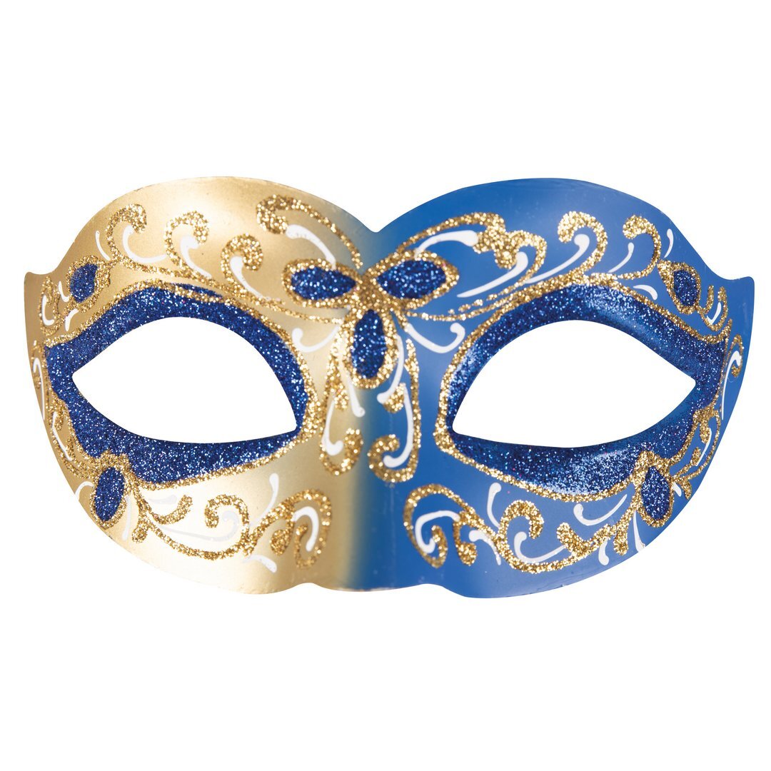 Venezianischer Wolf – Gold und Blau