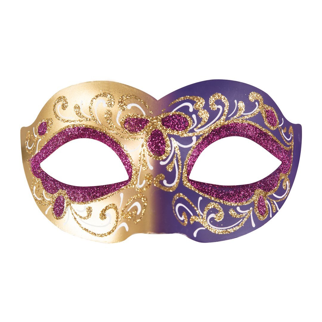 Venezianischer Wolf - Gold und Violett
