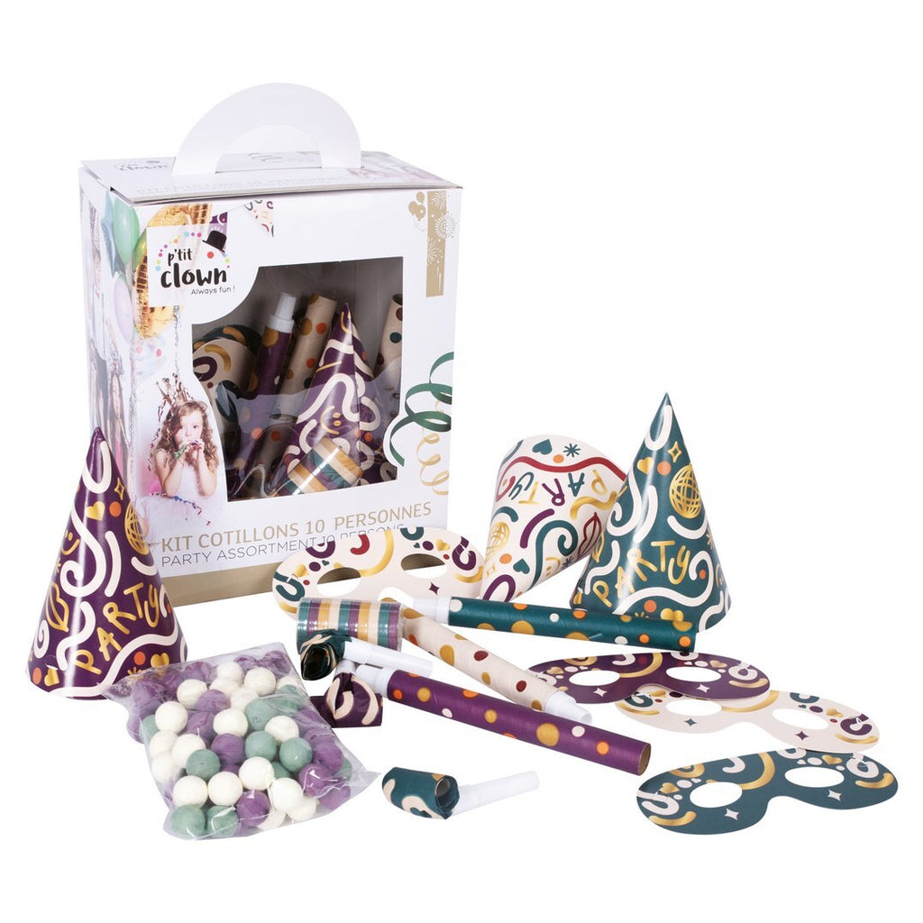 Party-Kit, Schachtel für 10 Personen – Mehrfarbig