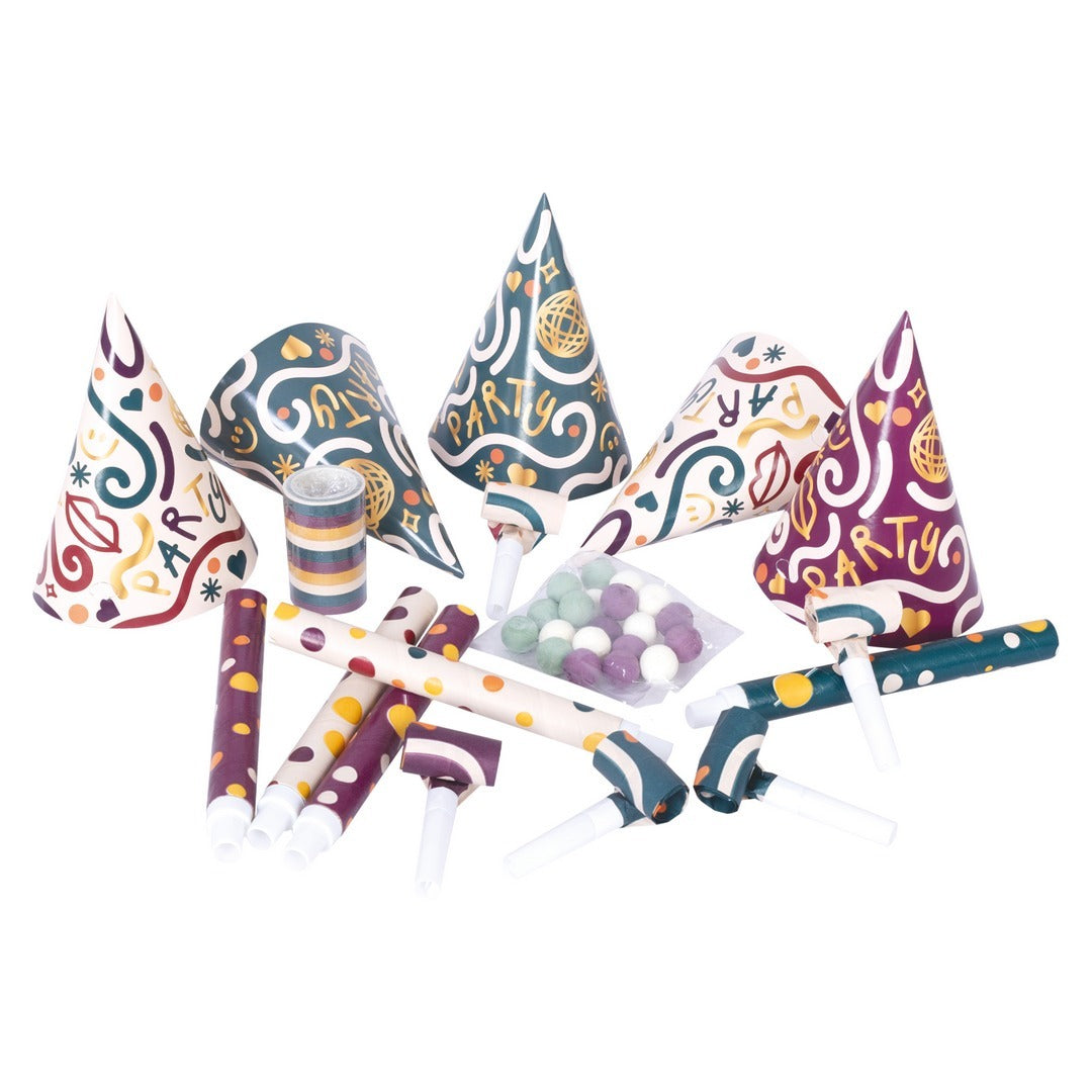 Party-Kit – mehrfarbig – Beutel für 5 Personen