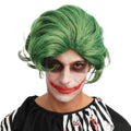Perruque de clown diabolique - vert