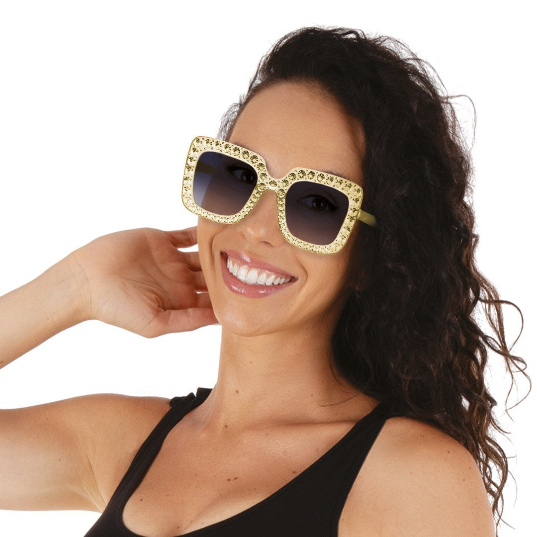 Disco-Brille - gold