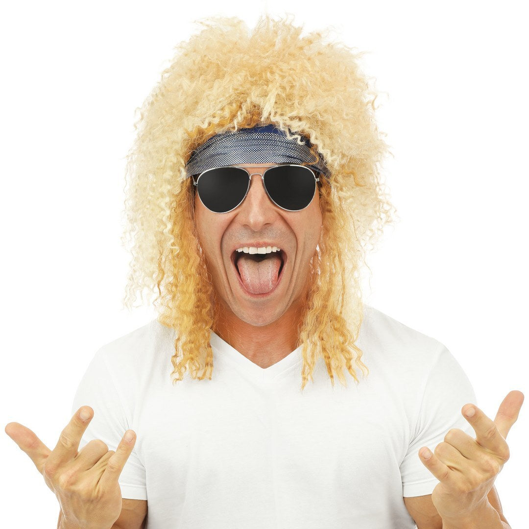 Perruque chanteur rock