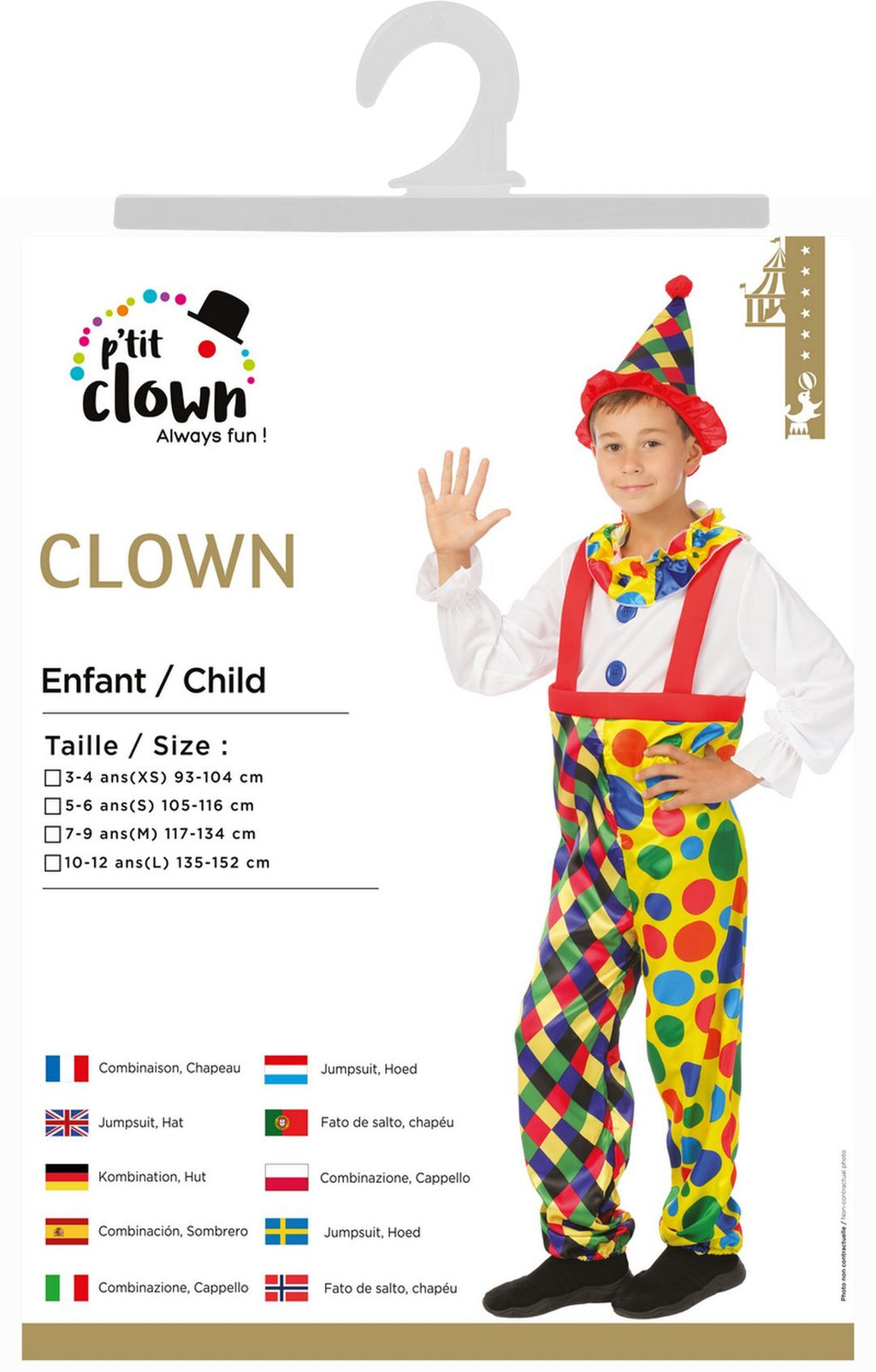 Clownkostüm - Kinder