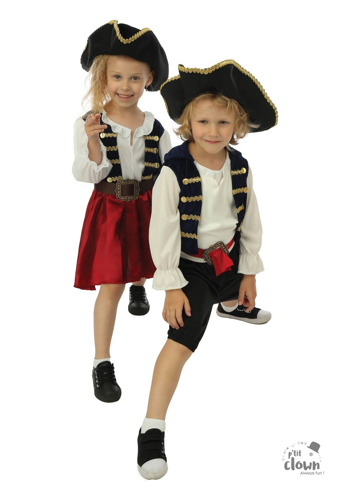 Piratenkostüm - blau - Mädchen