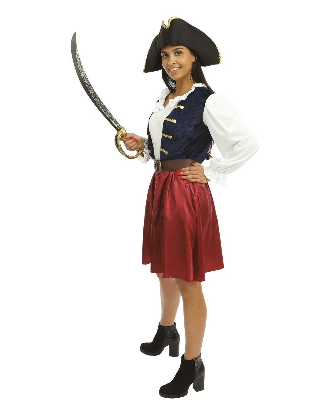 Piratenkostüm - blau - Damen