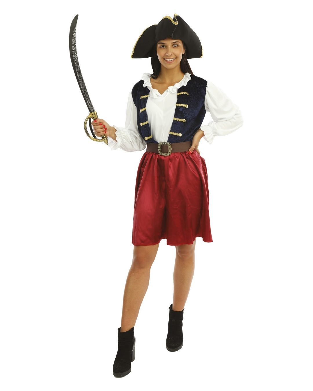 Piratenkostüm - blau - Damen