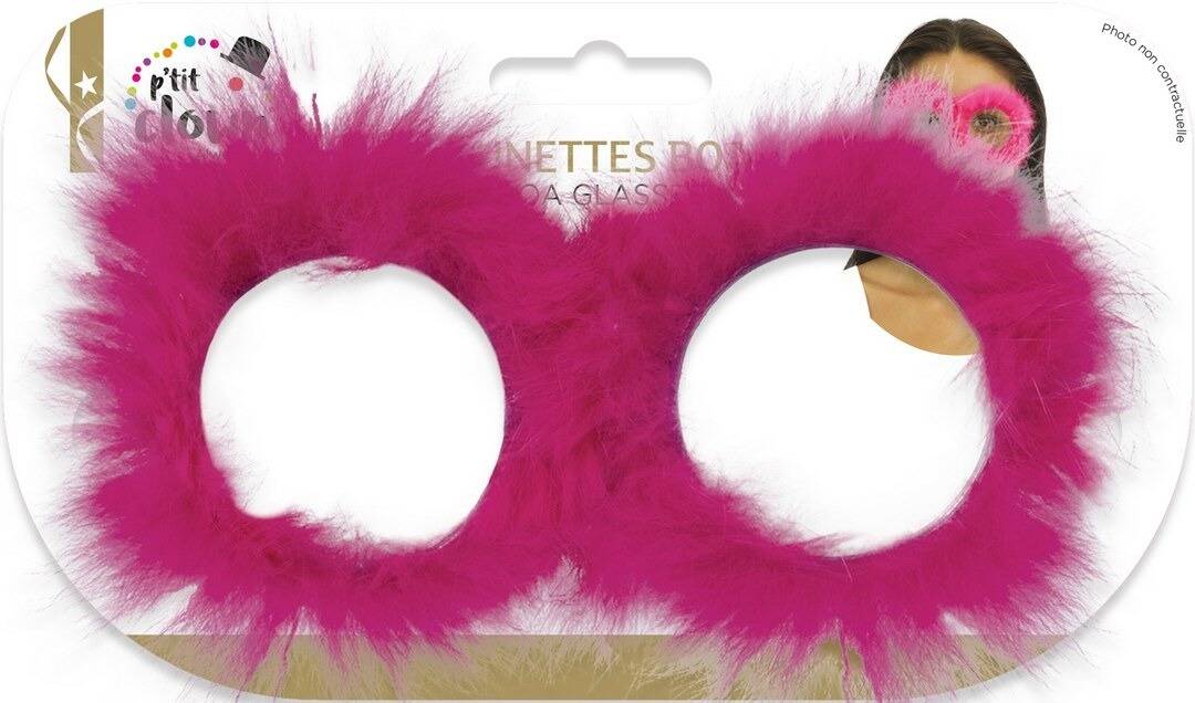 Lunettes boa rose