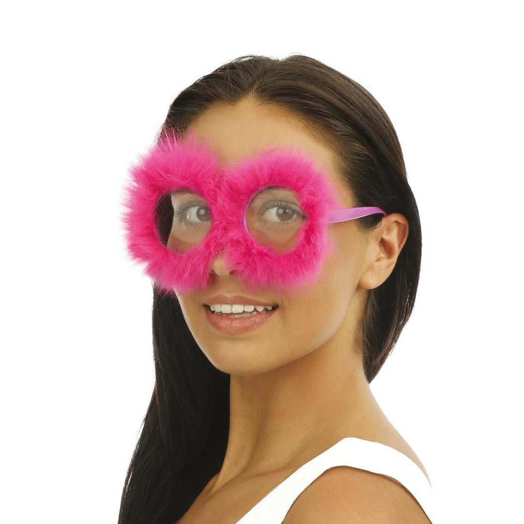 Lunettes boa rose