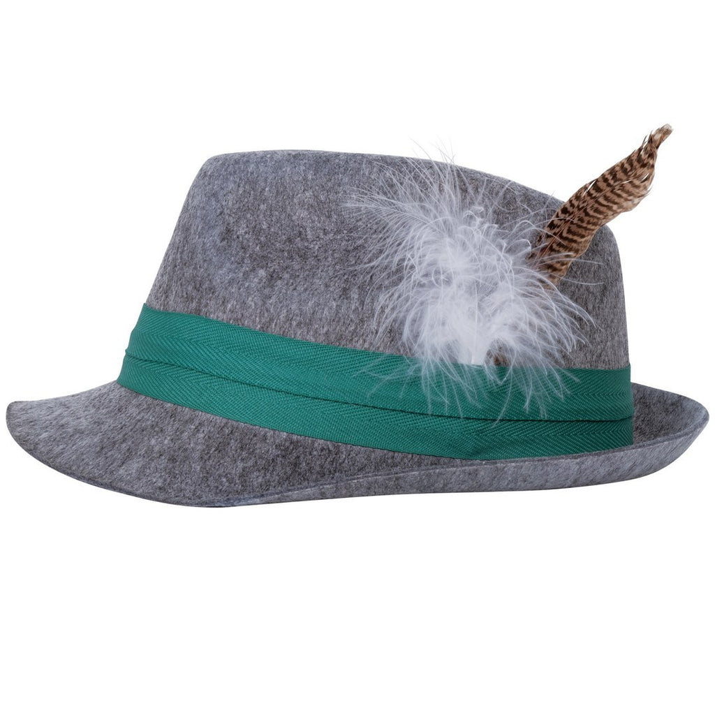 Bavarian Borsalino hat - grey - adult