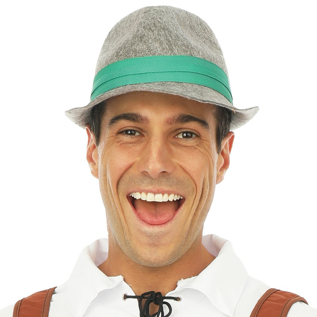 Bavarian Borsalino hat - grey - adult