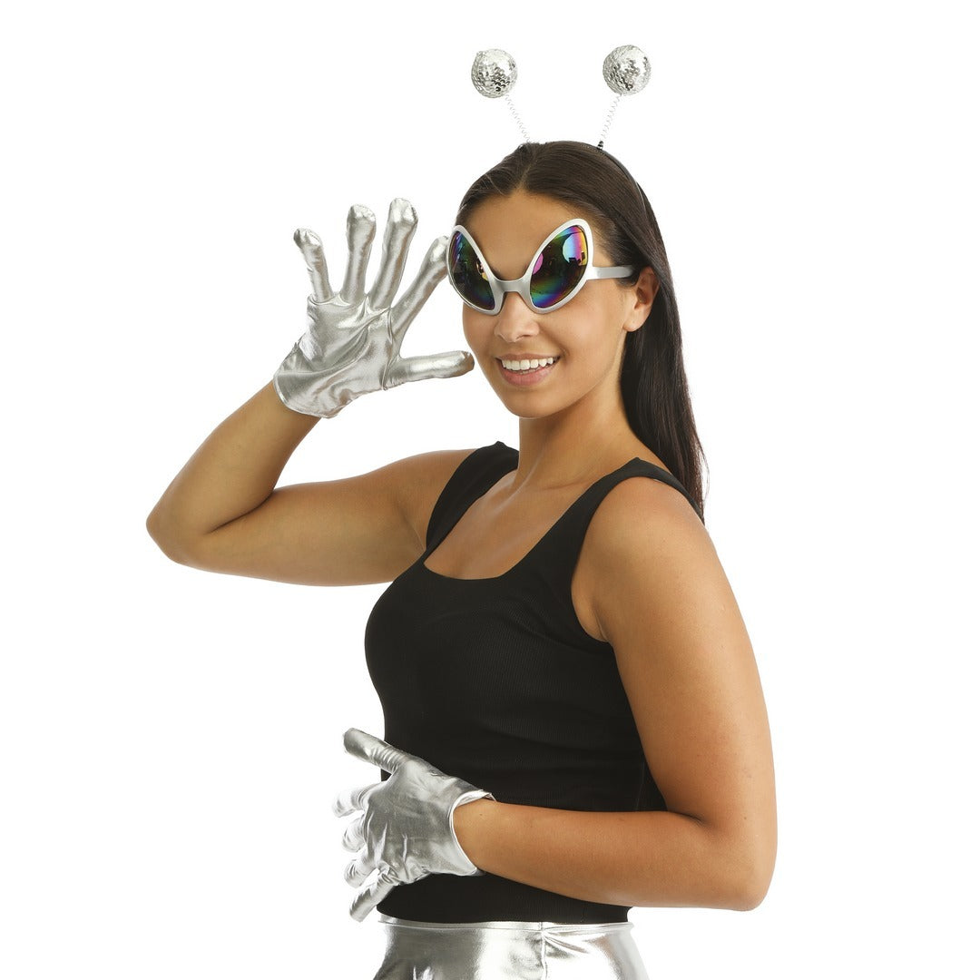 Außerirdischen-Set - silber - Erwachsene