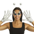 Außerirdischen-Set - silber - Erwachsene