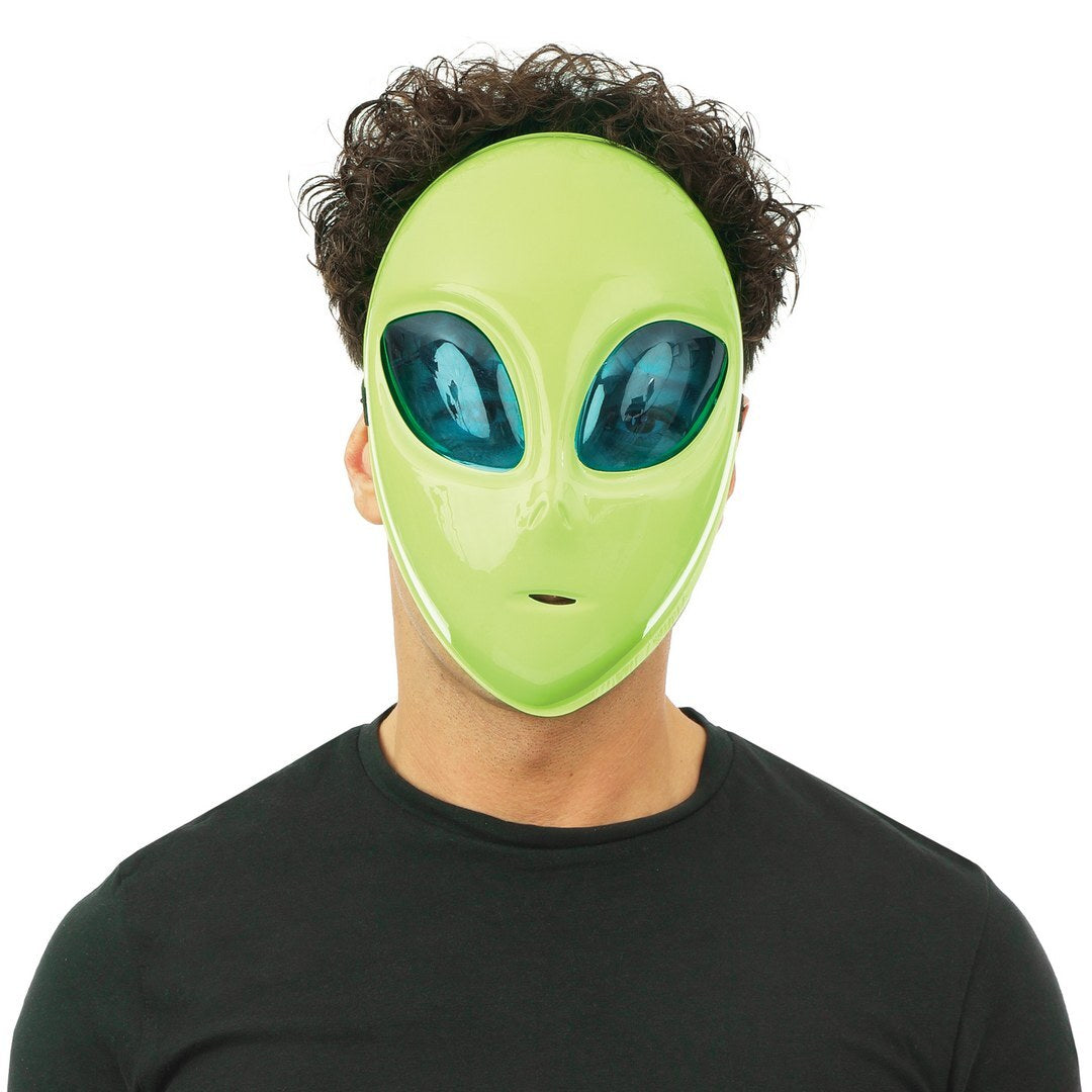 Außerirdische Maske - grün - Erwachsene