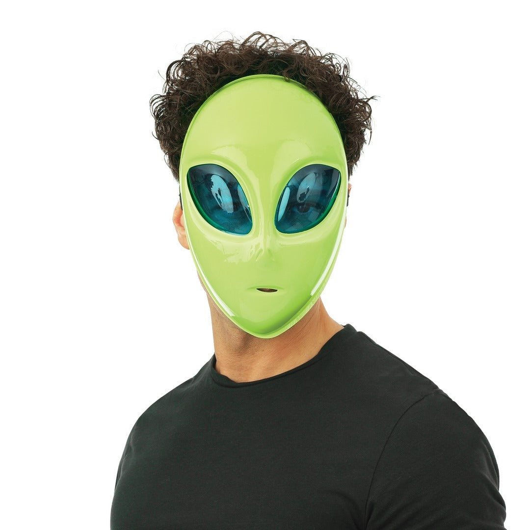 Außerirdische Maske - grün - Erwachsene