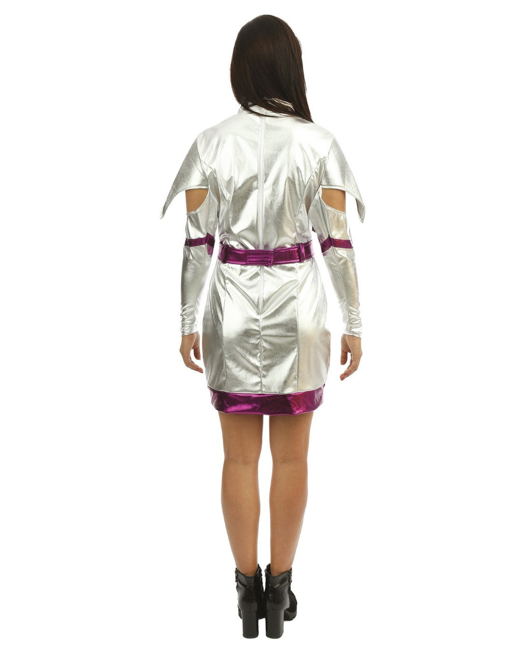 Costume futuriste - argent - femme