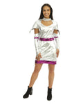 Costume futuriste - argent - femme