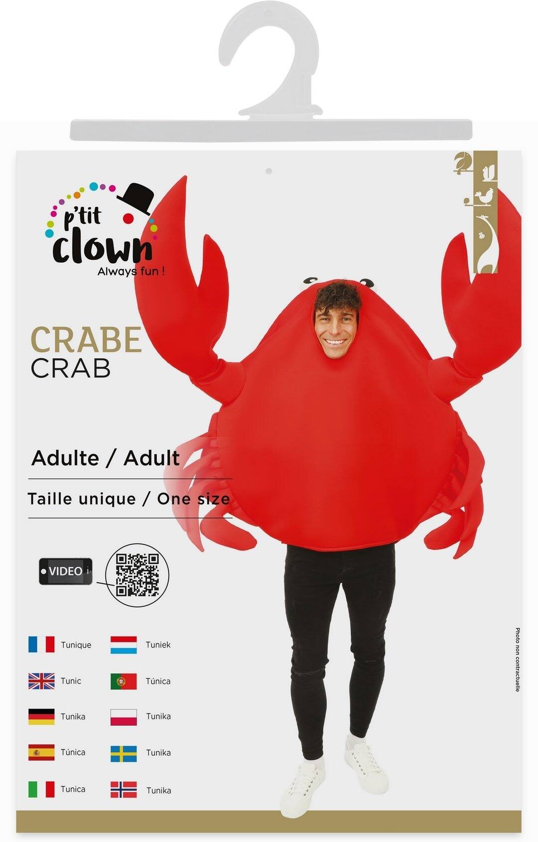Costume crabe - adulte
