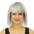 Perruque disco luxe - argent