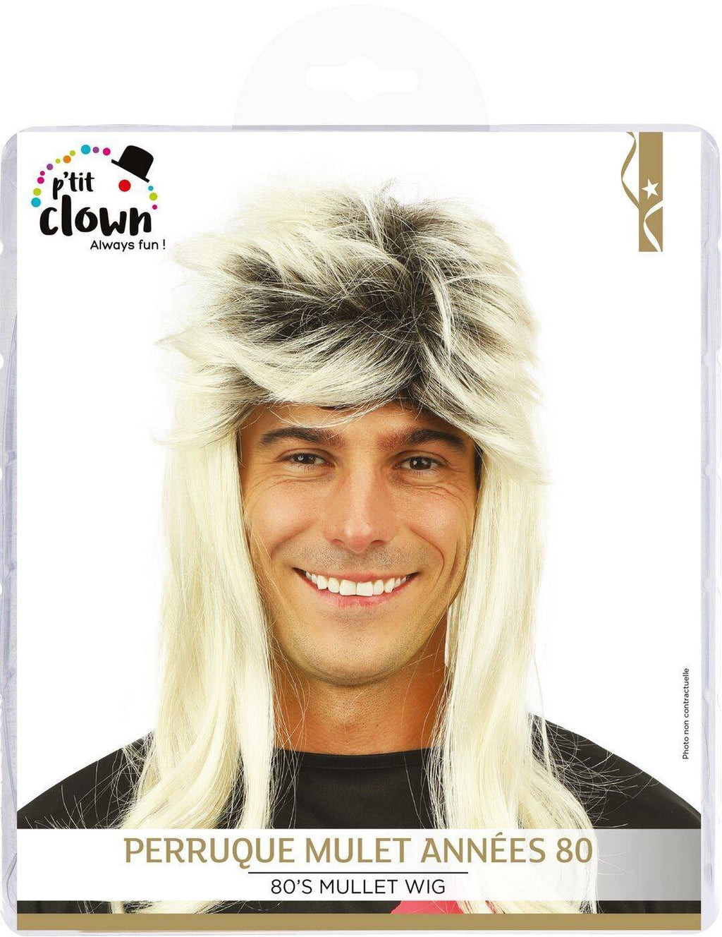 80s mullet wig - blonde
