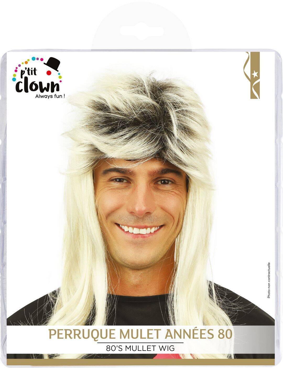 80s mullet wig - blonde