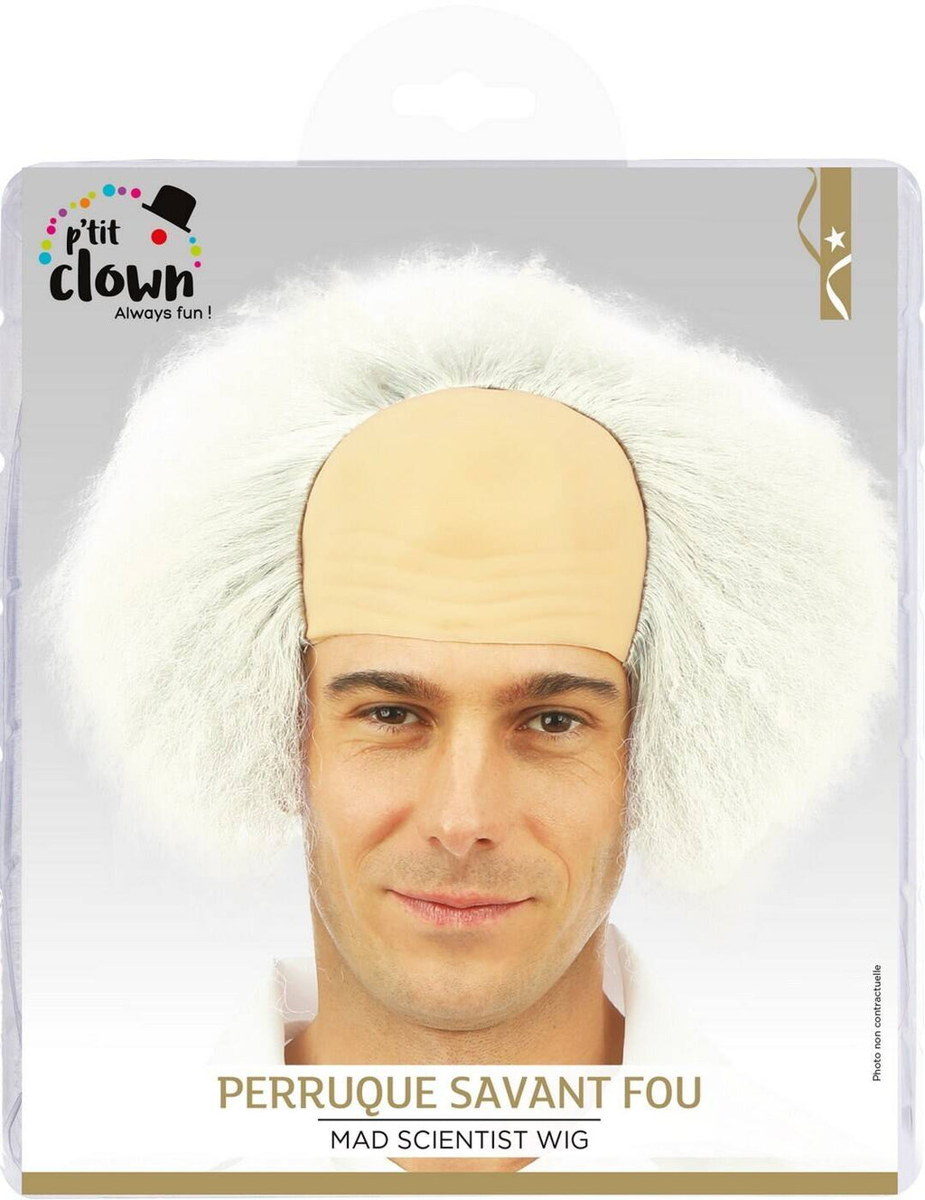 Professor-Perücke - grau
