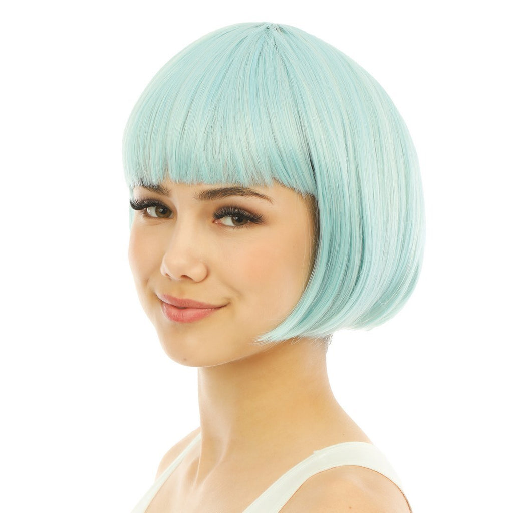 Perruque cabaret - luxe - bleu clair
